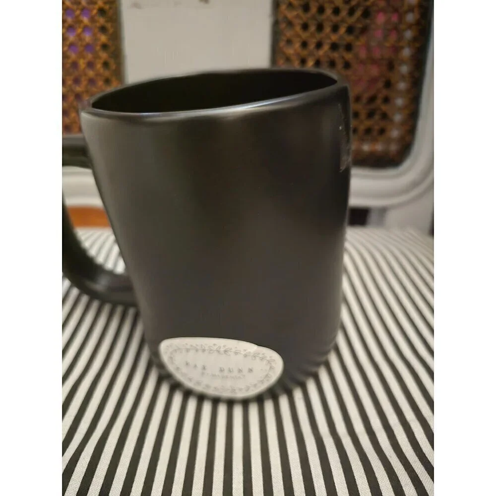 NWT Rae Dunn Halloween Witch's Brew Coffee Mug Black White 2022
